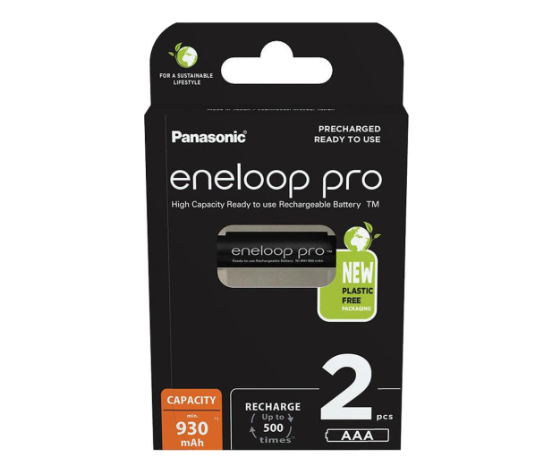 PANASONIC ENELOOP PRO AAA 930mAh 2 szt BK-4HCDE/2CP - 1068262 - zdjęcie